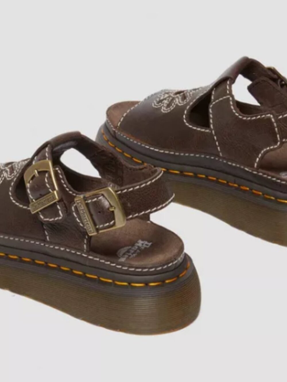 Dr. Martens Dunnet Flower Full Grain Leather Sandals - Picture 2 of 3